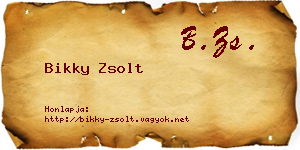 Bikky Zsolt névjegykártya